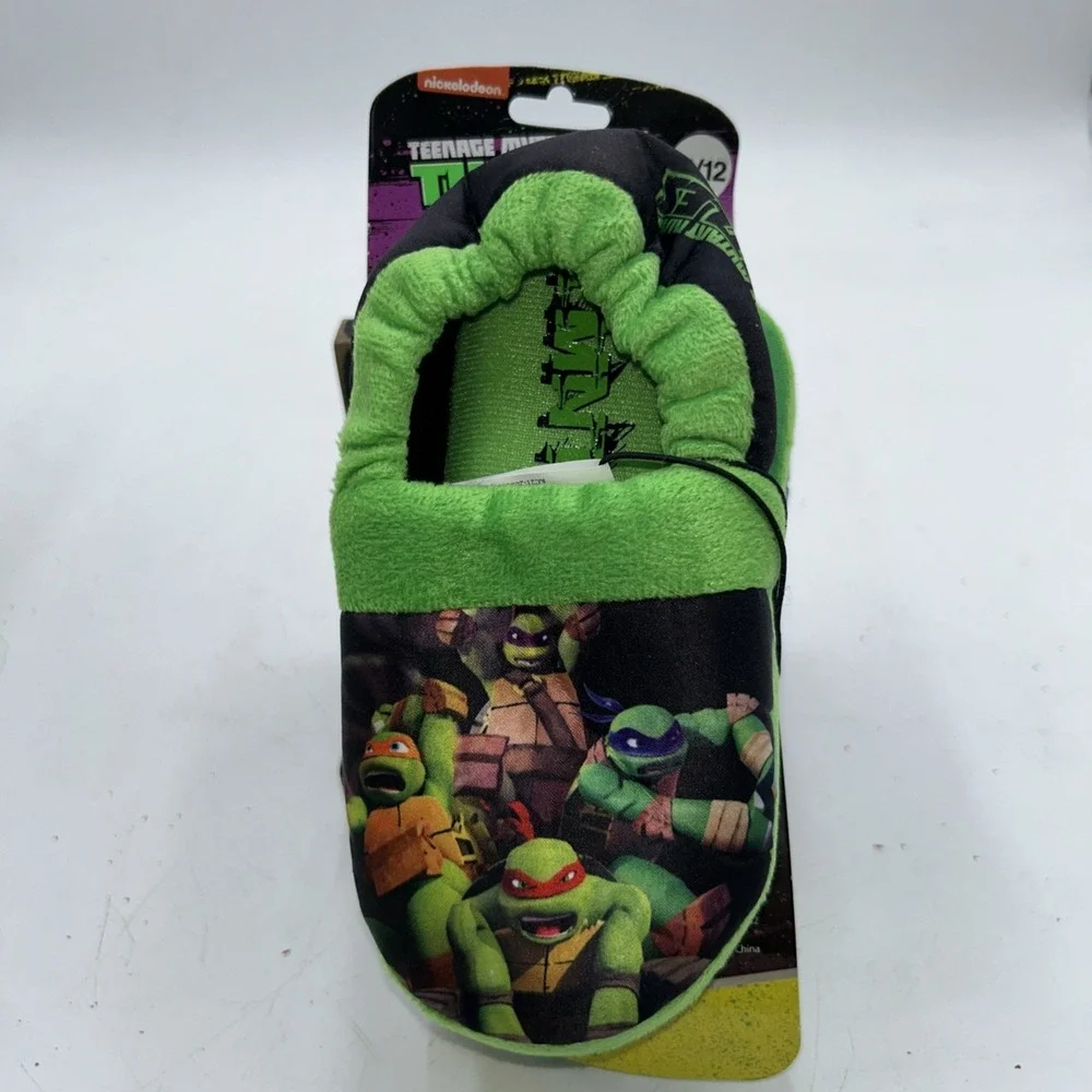 Teenage Mutant Ninja Turtles Slippers Vintage Nickelodeon Boy's 11/12 NWT